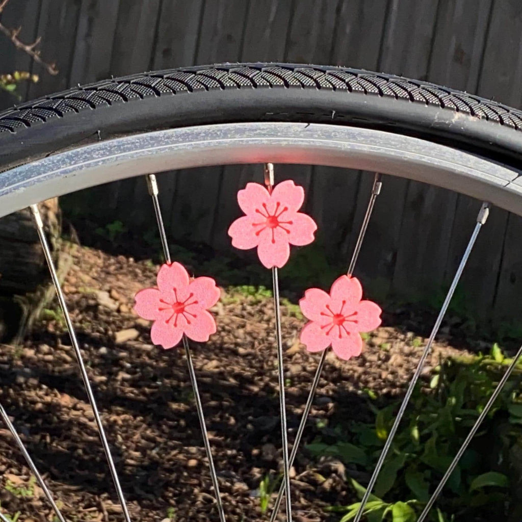Cherry Blossom Bike Spoke Decorations (x6) - cherry flower bike decorations
