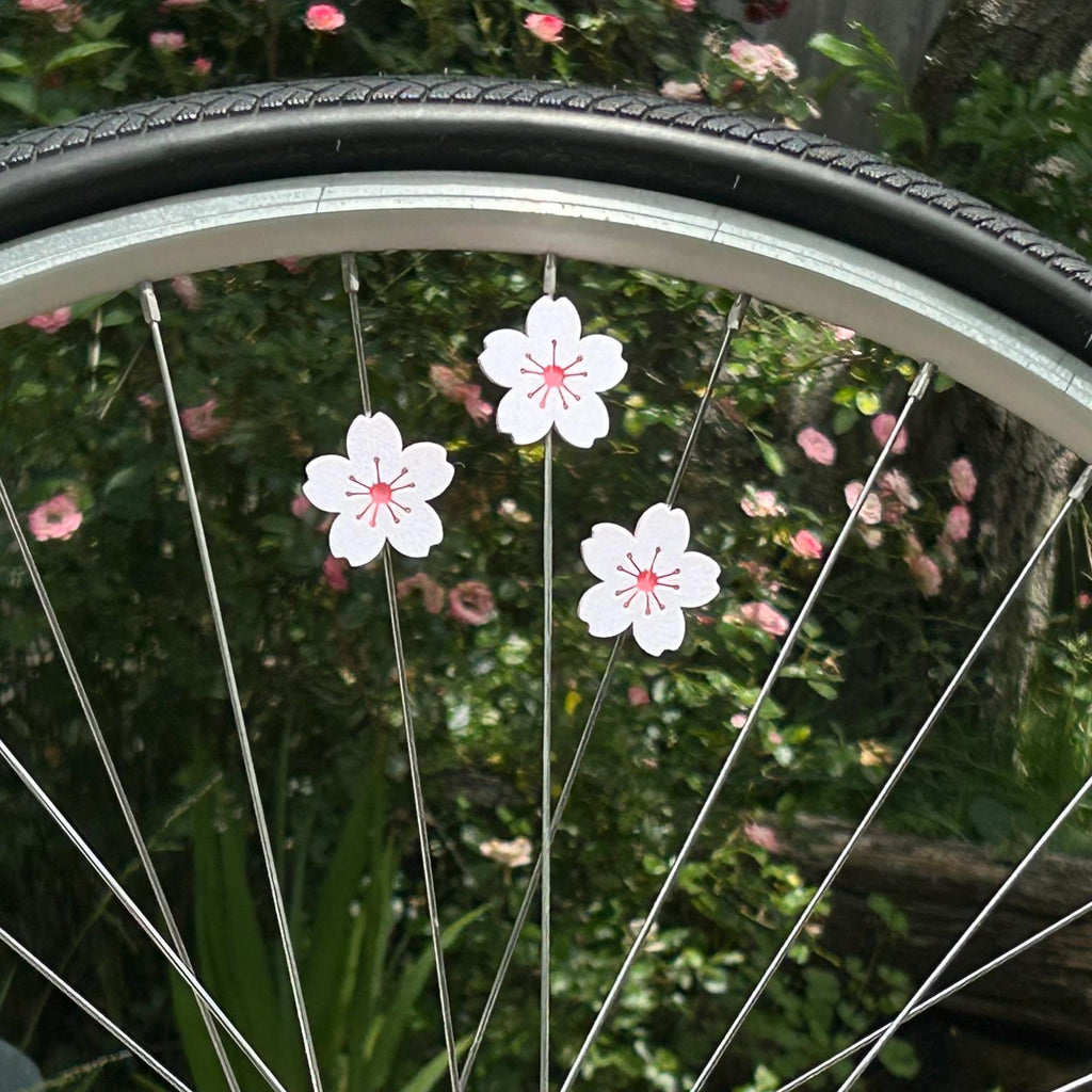 Cherry Blossom Bike Spoke Decorations (x6) - cherry flower bike decorations