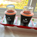 Coffee Cup Seed Starting Lids (Set of two) - Greenhouse Lids for disposable coffee cups