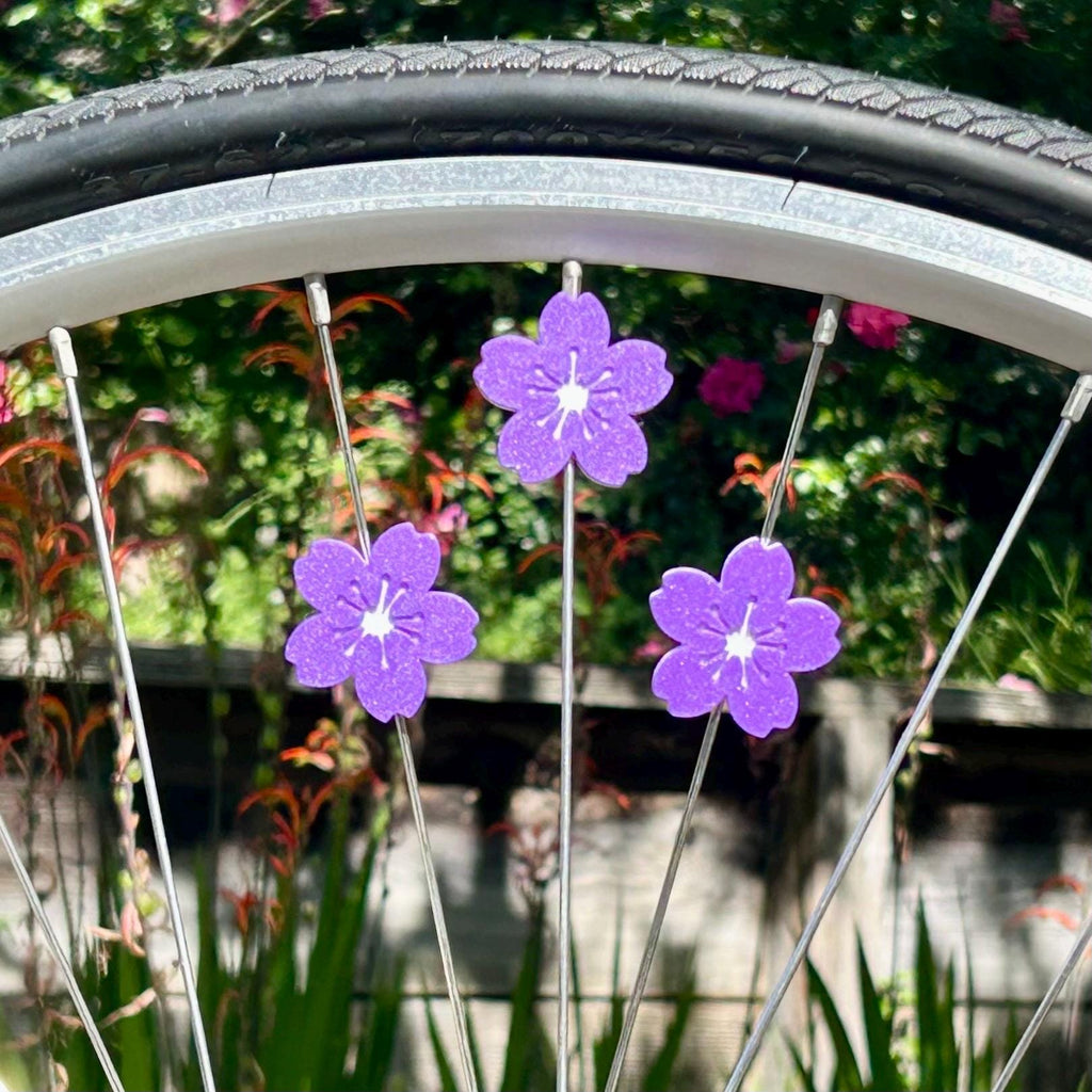 Cherry Blossom Bike Spoke Decorations (x6) - cherry flower bike decorations